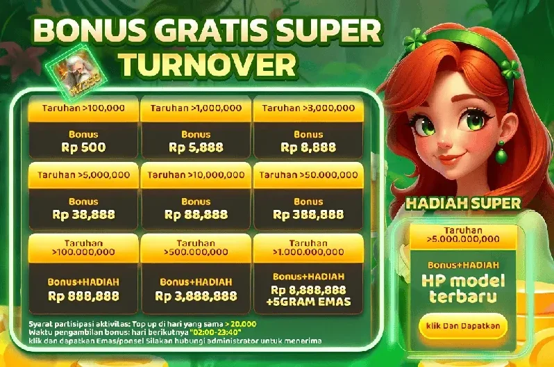BONUS GRATIS SUPER TURNOVER